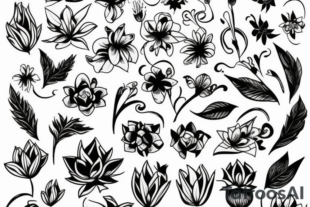 flower tattoo idea