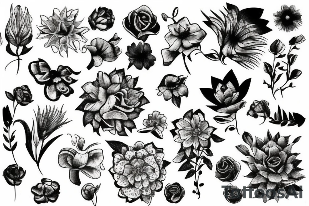flower tattoo idea
