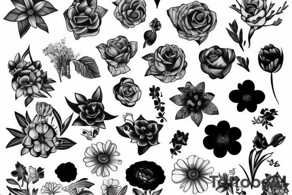 flower tattoo idea