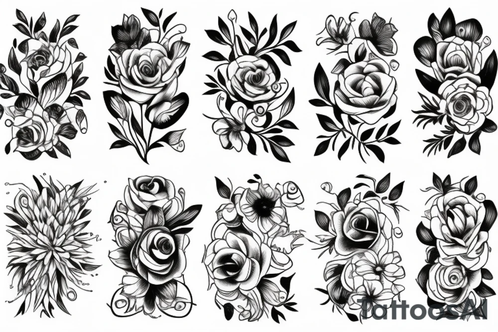 flower tattoo idea