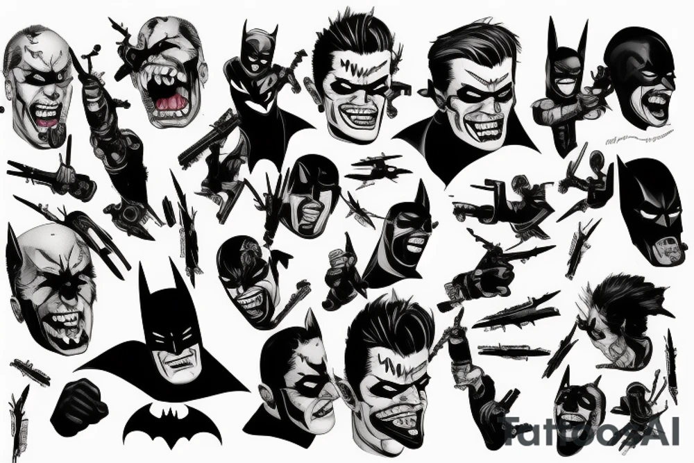 Batman who laughs tattoo idea