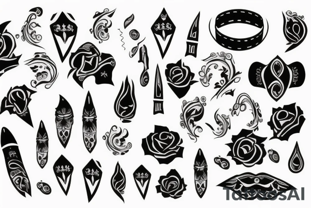 Western saddle tattoo idea