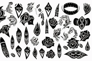 Western saddle tattoo idea