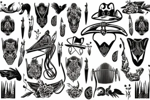 Western saddle tattoo idea