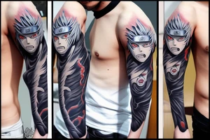 Kakashi, naruto, itachi, saske tattoo idea