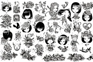 Little girl tattoo idea