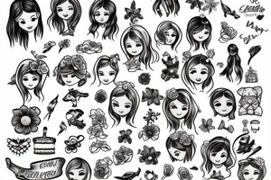 Little girl tattoo idea