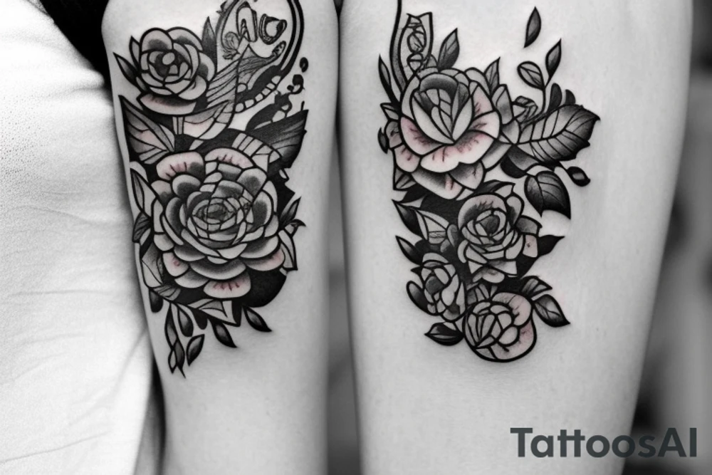 A tattoo that shows Moira in letters tattoo idea
