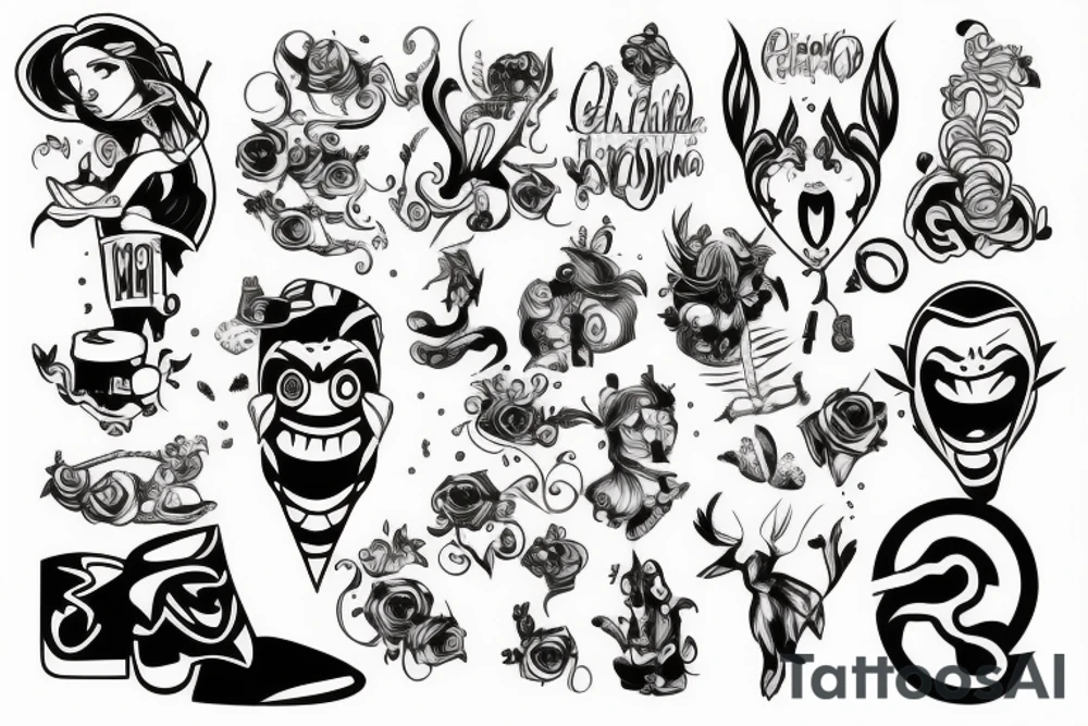 Cartoon tattoo idea