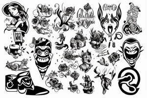 Cartoon tattoo idea