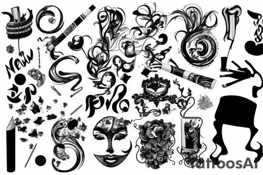 newschool with cigarette tattoo idea