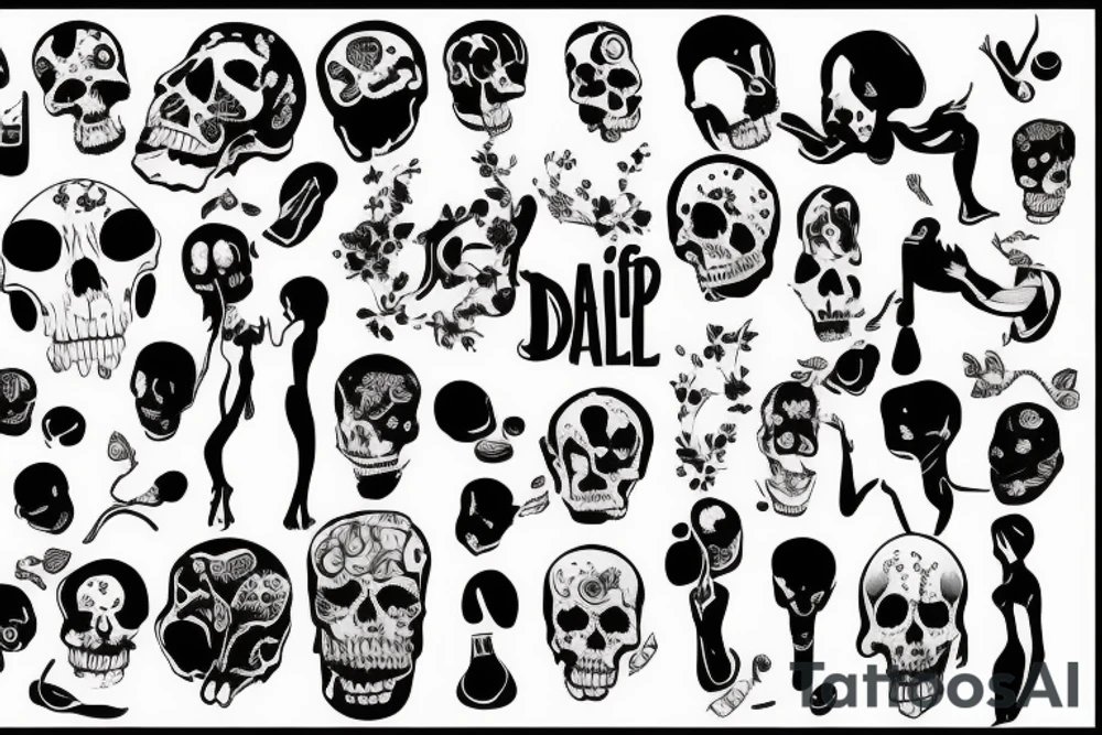 Real and unreal life and death happy and sad hot and cold tattoo idea