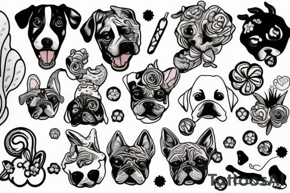 Dog candy tattoo idea