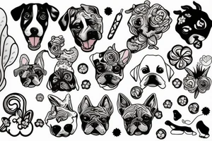Dog candy tattoo idea