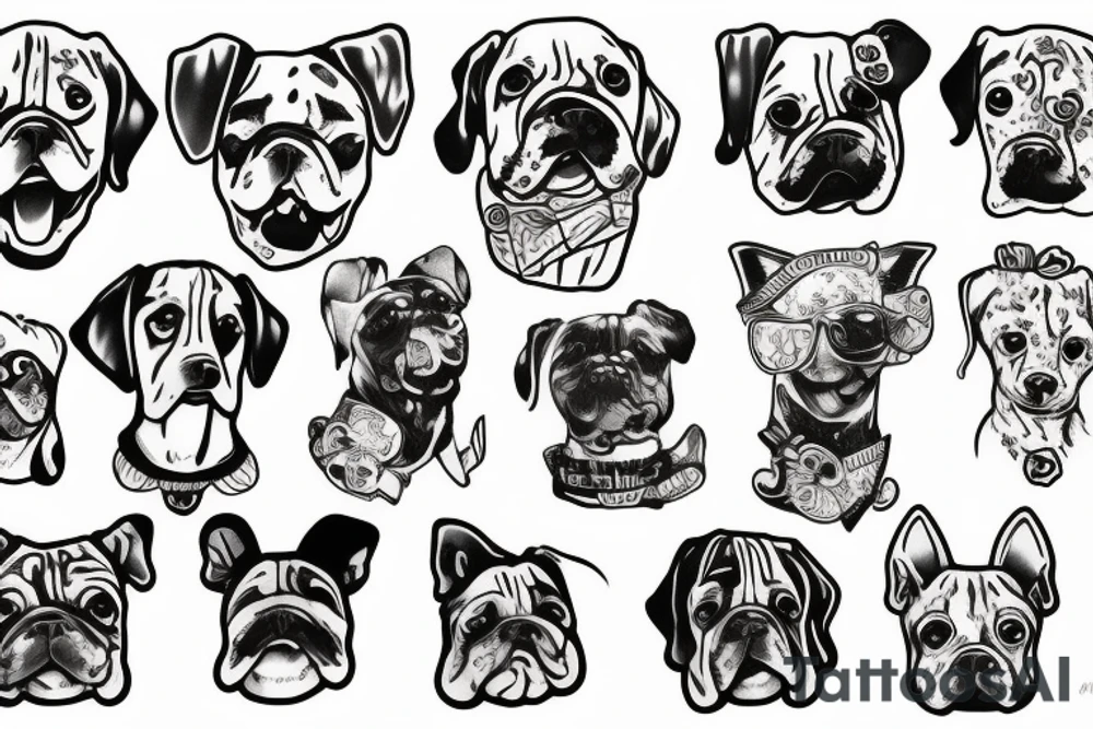 Dog candy tattoo idea