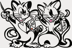 Tom and jerry tattoo idea