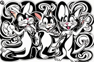 Tom and jerry tattoo idea