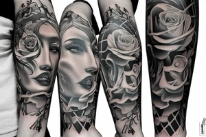 Real and unreal tattoo idea