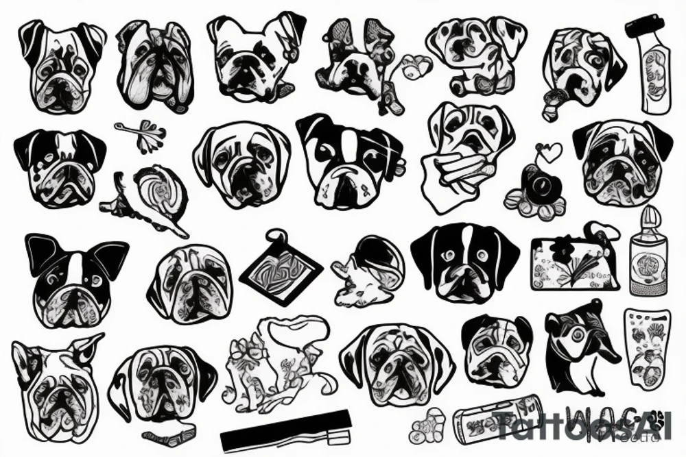 Dog candy tattoo idea
