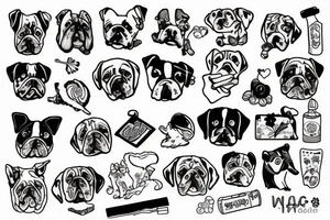 Dog candy tattoo idea