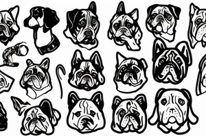 Dog candy tattoo idea