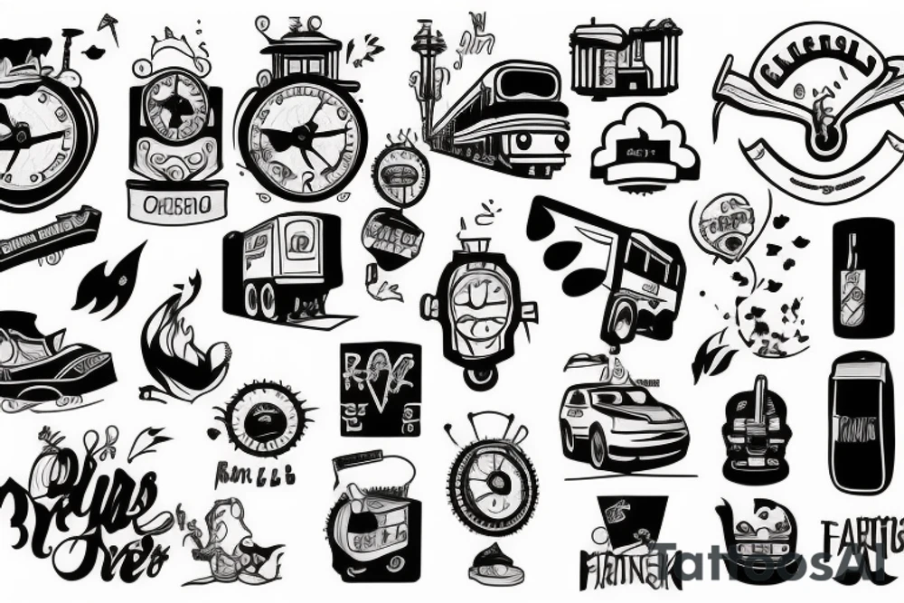train tattoo idea