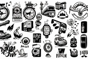 train tattoo idea