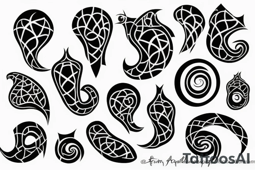 Dark squll tattoo idea