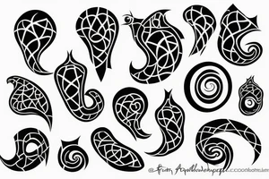Dark squll tattoo idea
