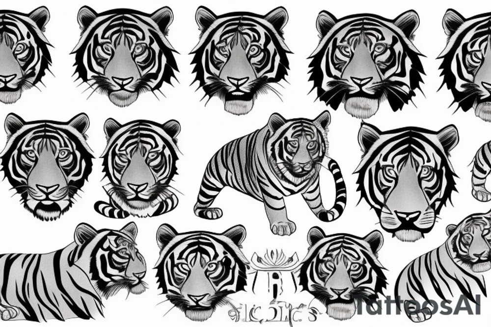 Tiger tattoo idea