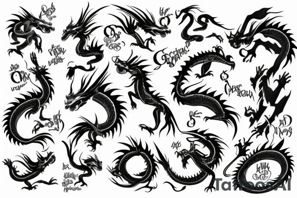 Dragon tattoo idea