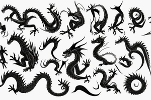 Dragon gamę of thrones tattoo idea
