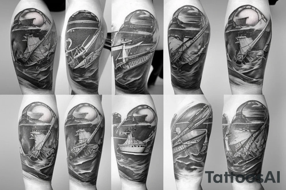 Maritime, Sailor, ship tattoo idea