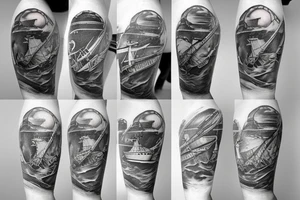Maritime, Sailor, ship tattoo idea