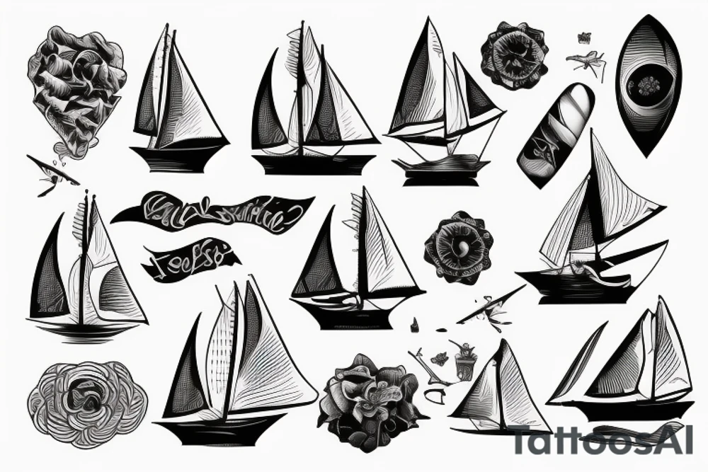 Sailboat tattoo idea