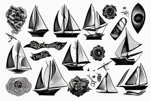 Sailboat tattoo idea