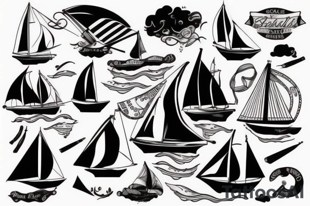 Sailboat tattoo idea