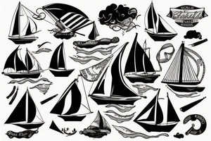 Sailboat tattoo idea