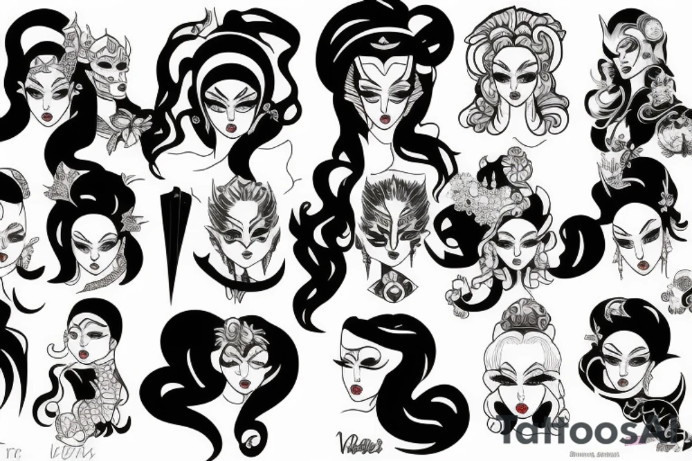 Drag race tattoo idea