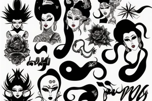 Drag race tattoo idea