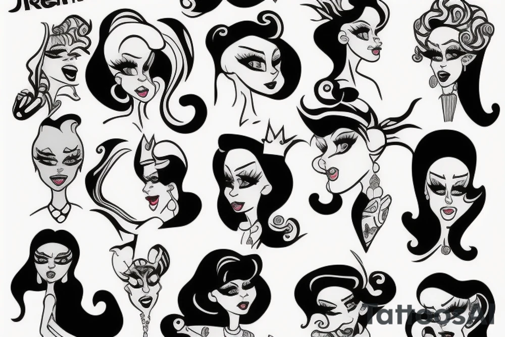 Drag race tattoo idea
