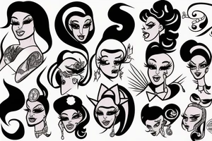 Drag race tattoo idea
