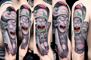 Rick and morty tattoo idea