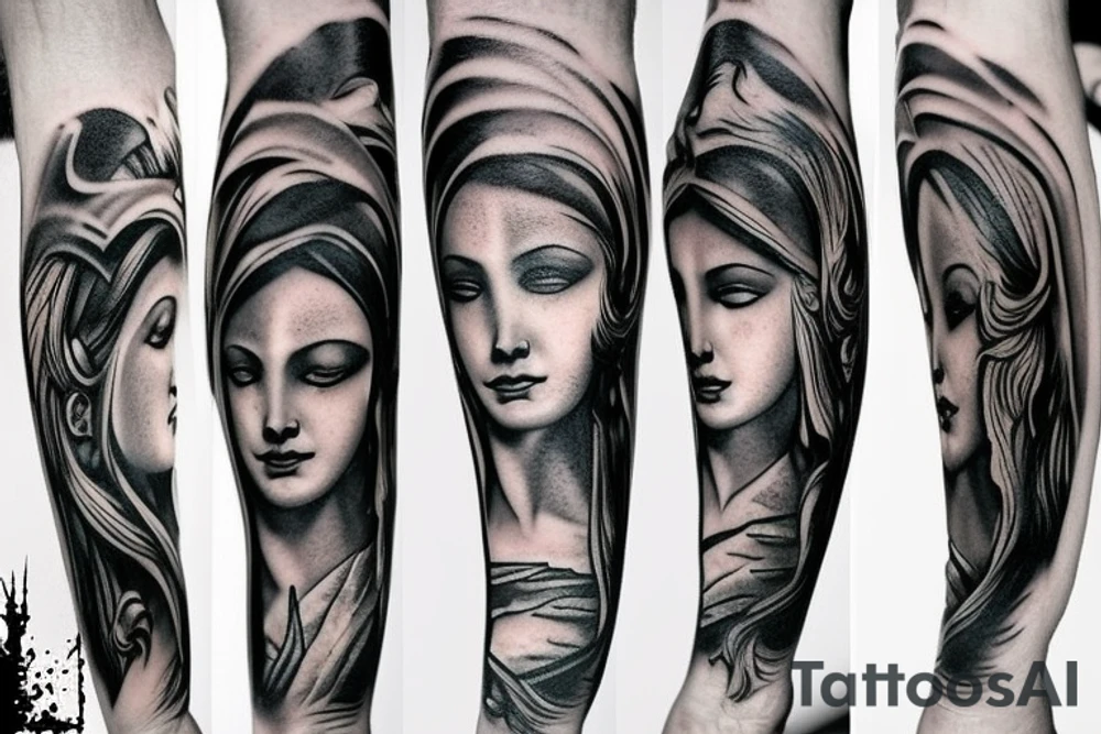 dark greek mythology tattoo idea