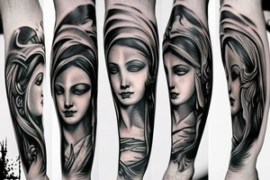 dark greek mythology tattoo idea