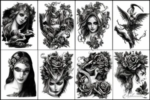 dark greek mythology tattoo idea