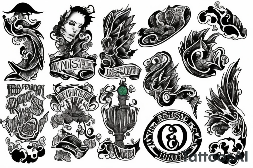 irish themed rising from the ashes tattoo idea