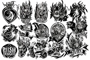 irish themed rising from the ashes tattoo idea