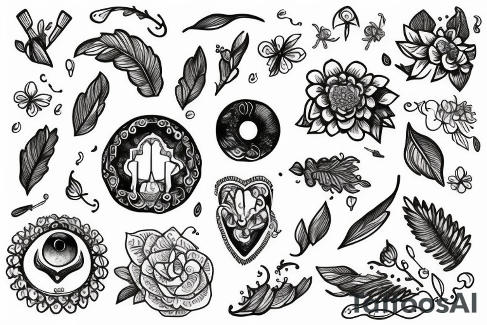 tiny tattoo that symbolizes calmness tattoo idea