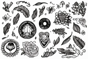 tiny tattoo that symbolizes calmness tattoo idea